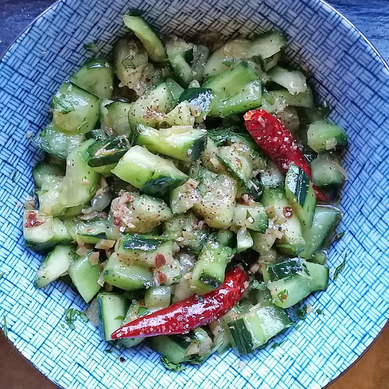 Sichuan Smashed Cucumber Salad