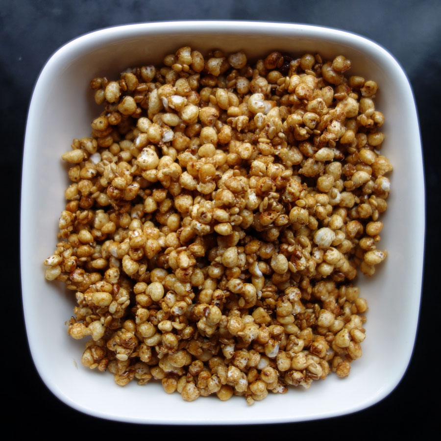 Caramelized Sesame Millet Puffs
