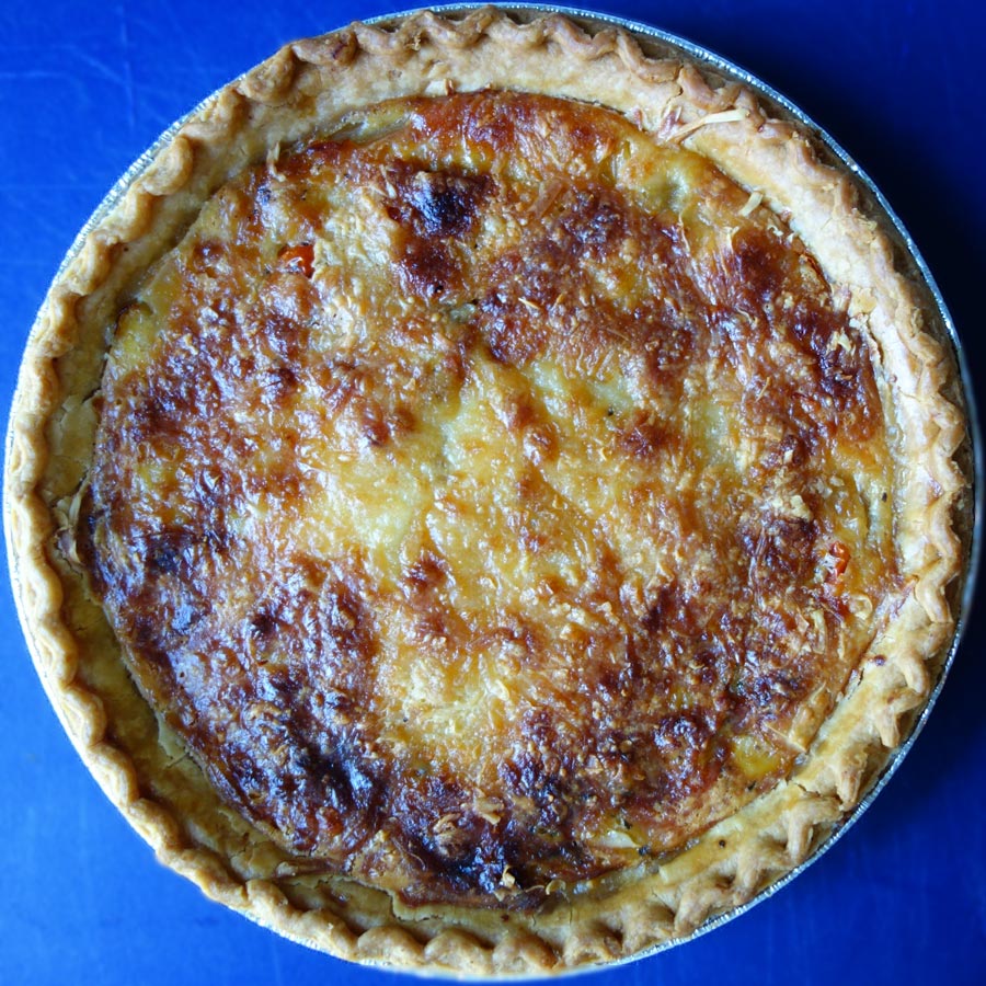 Cheese Onion & Tomato Pie