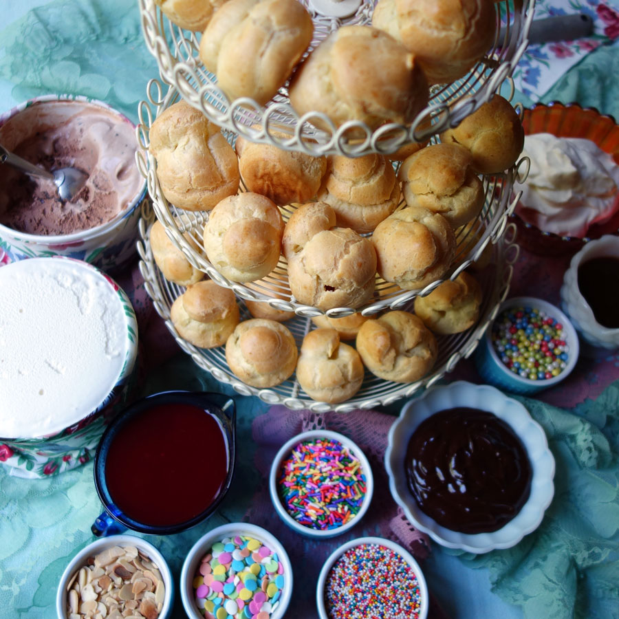 Jackie Gordon Singing Chef - How To Make A Make Your Own Profiterole Bar