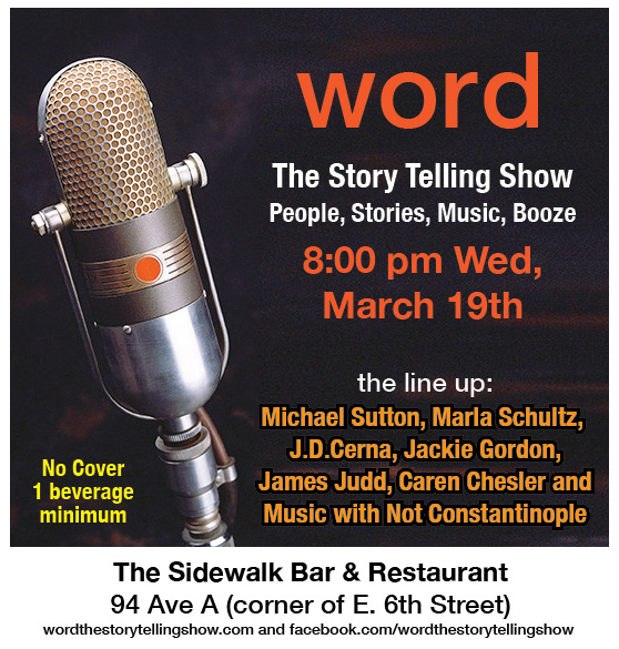 Jackie Gordon Singing Chef - WORD … The Story Telling Show: People, Stories, Music, Booze